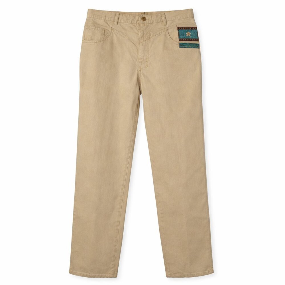 Vintage ROPER JEANSWEAR Traditional Slim Fit Western Tan Jeans Juniors Size 17